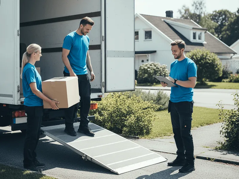 Bild på vår flytthjälp